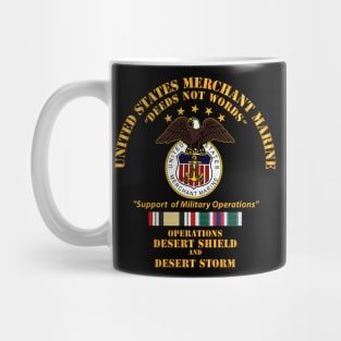 Merchant Marine - Operation Desert Shield - Storm w Svc Ribbons Mug